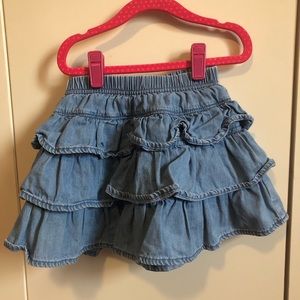 Size 5 (110) Hanna Andersson Scooter Skirt (denim)